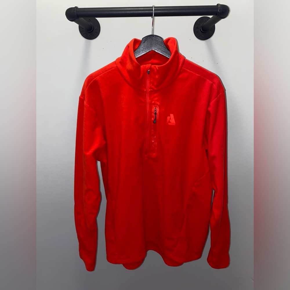 Eddie Bauer First Ascent Fleece 1/4 Zip Red Size XL